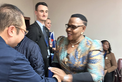 bevictor伟德集团董事局主席徐鹏应邀出席联合国妇女周系列活动